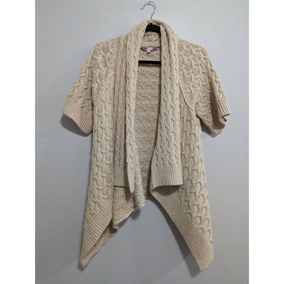 Calypso St. Barth Assymetric wool blend cardigan size Small - Picture 1 of 8